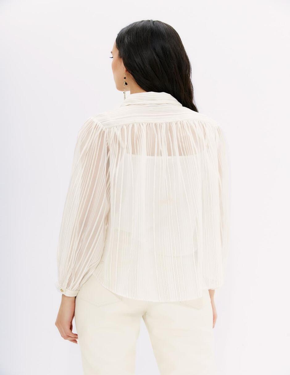 Blusa camisera manga larga para mujer 3