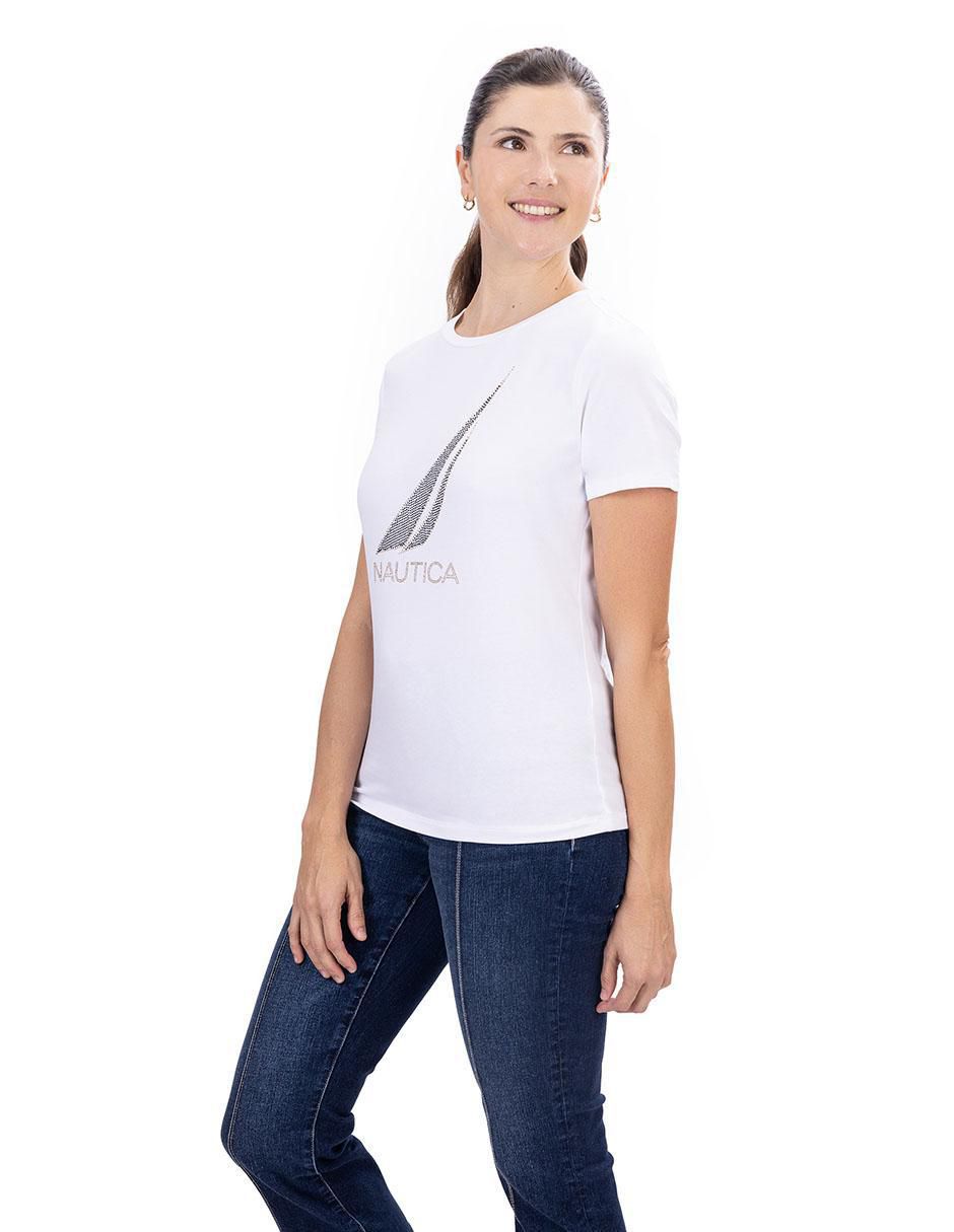 Playera manga corta Fall cuello redondo para mujer 2