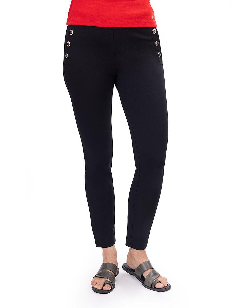 Legging a la cintura alta con botones para mujer