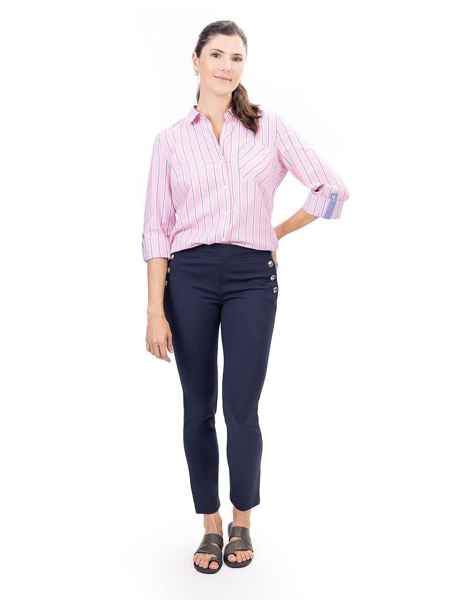 Legging a la cintura alta con botones para mujer Legging a la cintura alta con botones para mujer