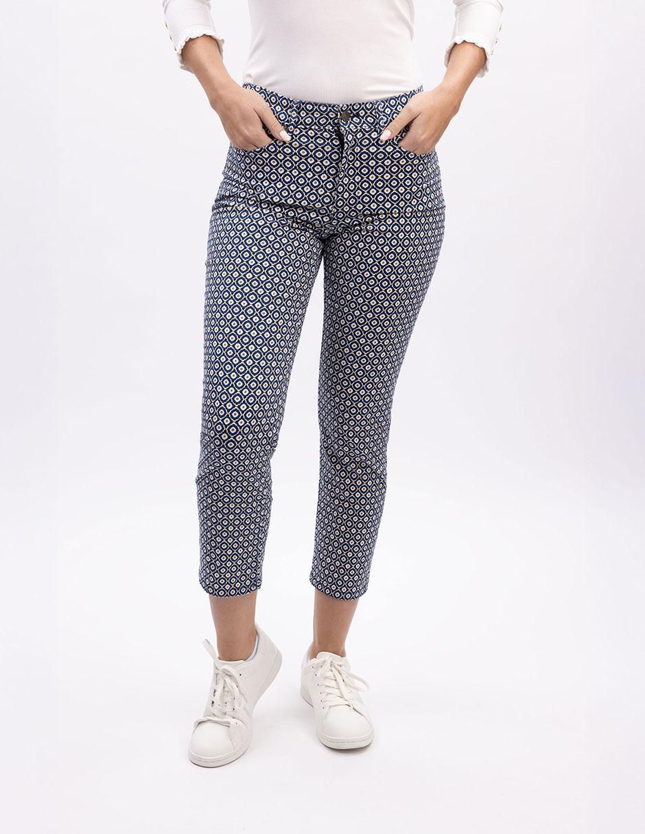 Pantalón capri slim para mujer
