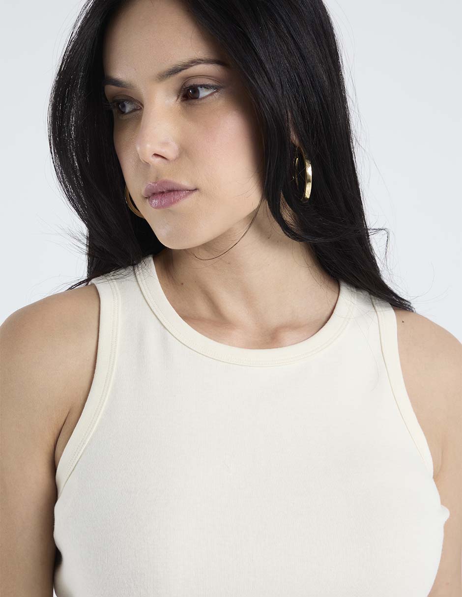 Top cuello redondo tirante ancho 4