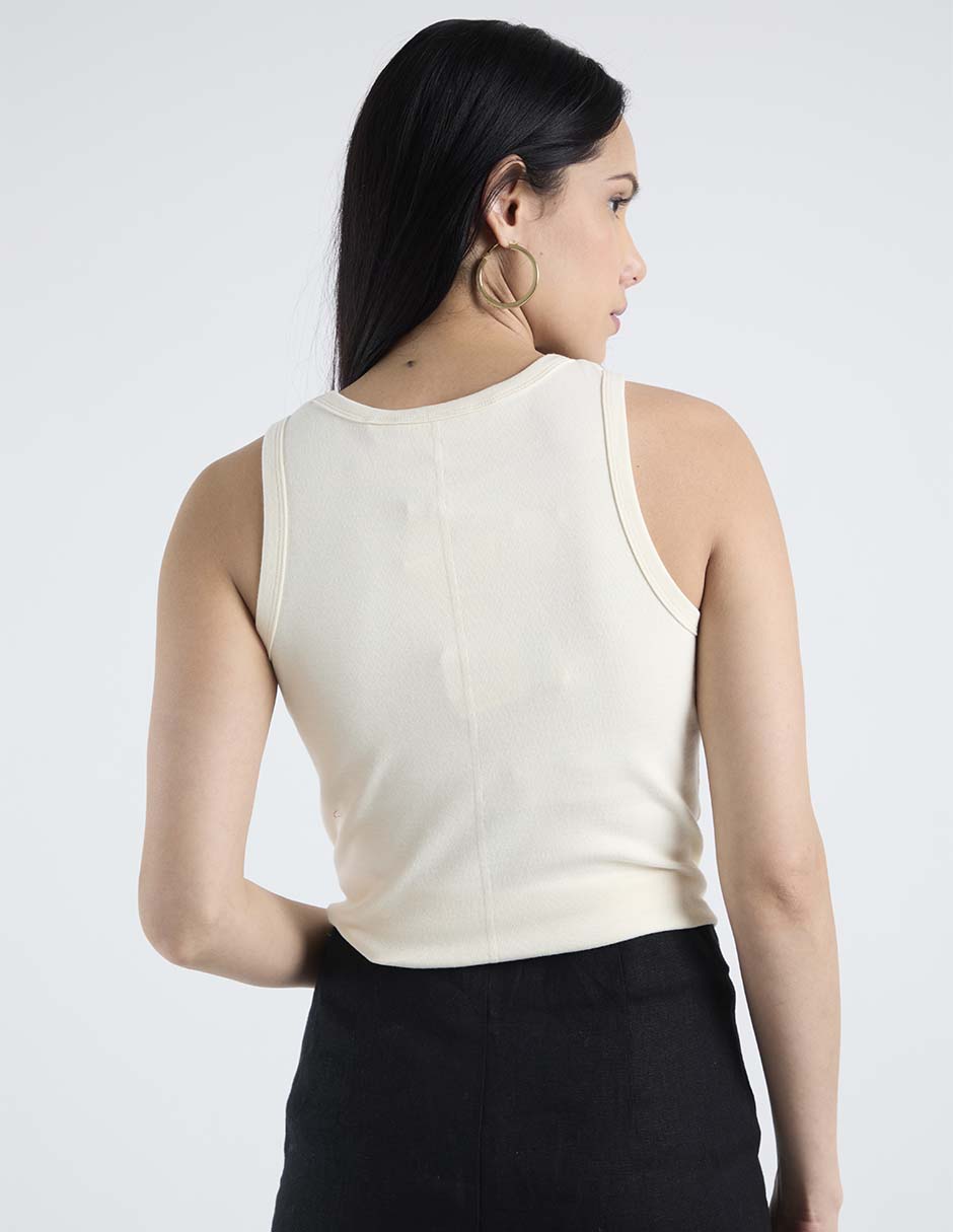 Top cuello redondo tirante ancho 6