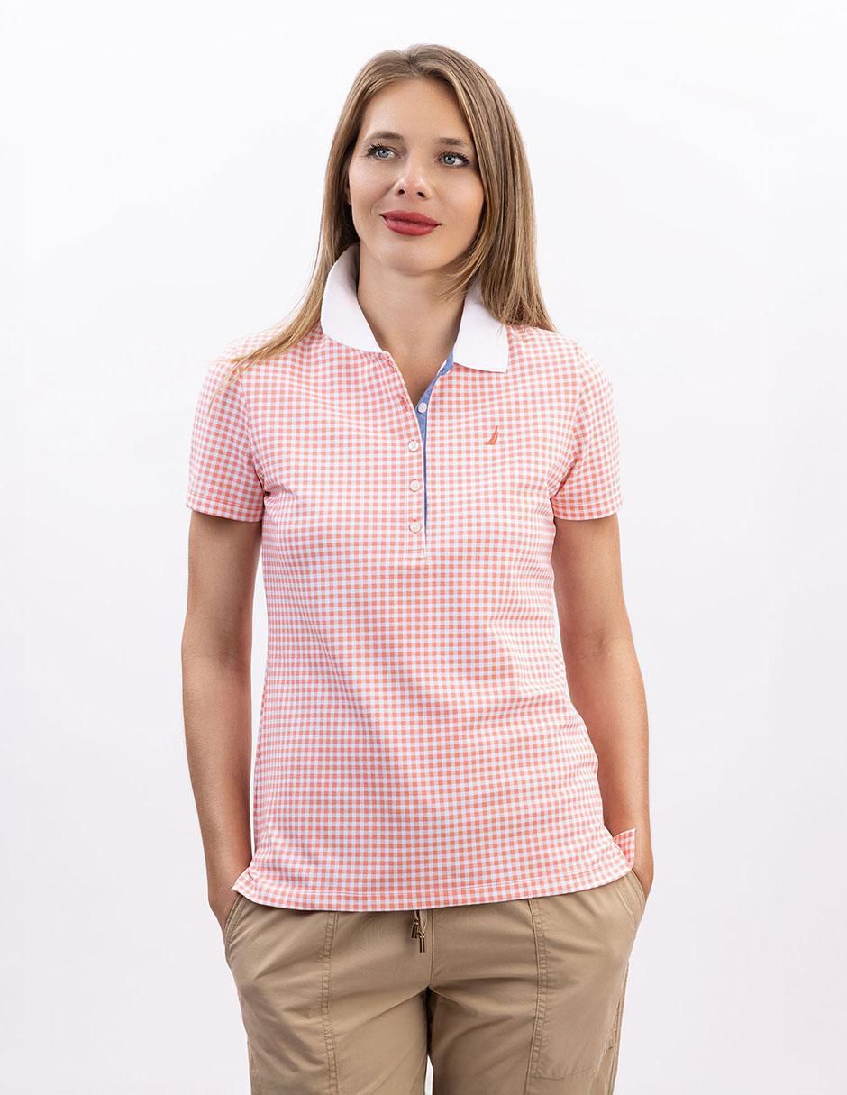 Playera tipo polo para mujer