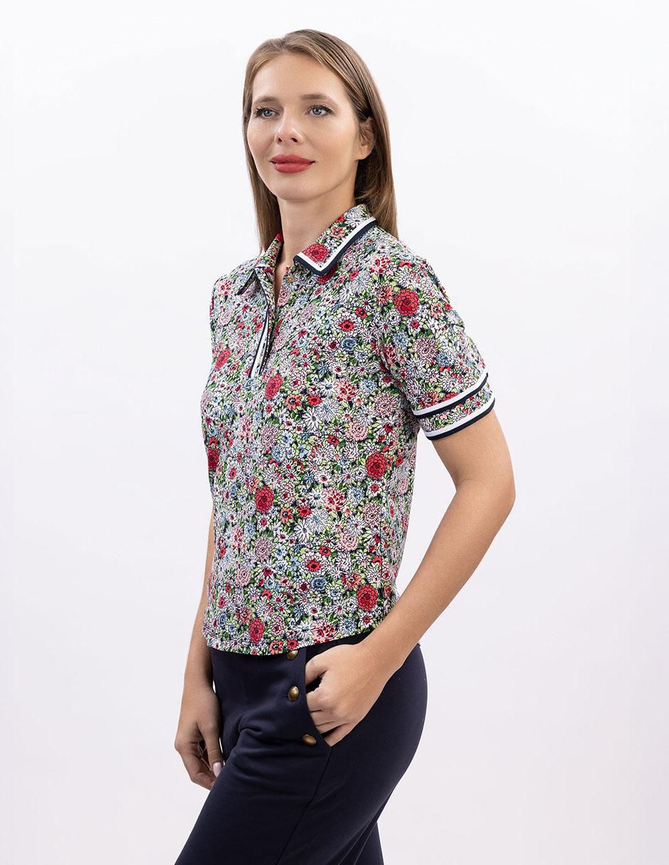 Playera tipo polo para mujer 2