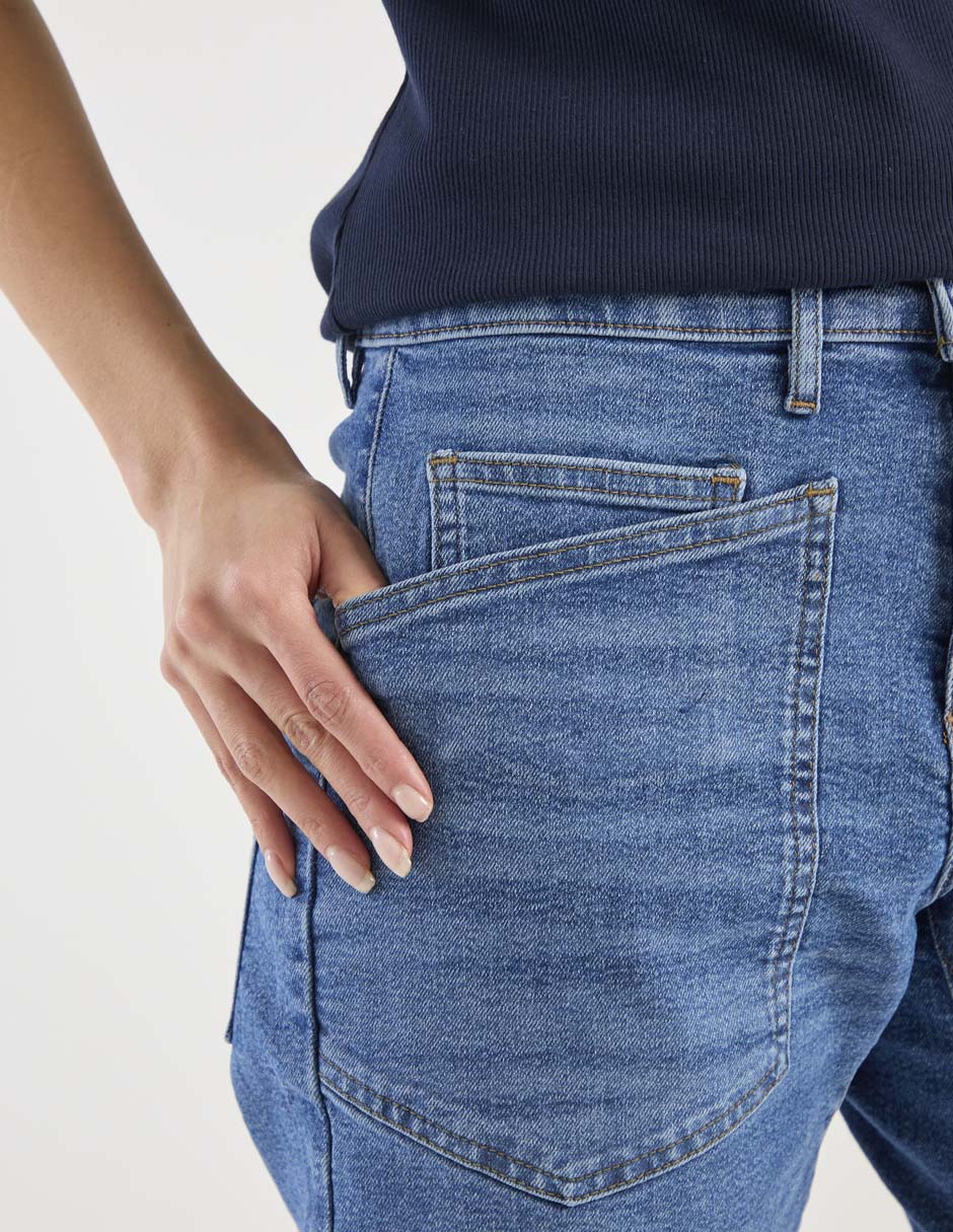 Jeans carpenter amplio Bcbgmaxazria para mujer 4