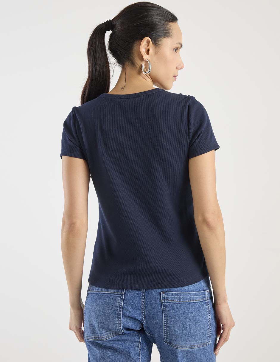 Blusa manga corta para mujer 2