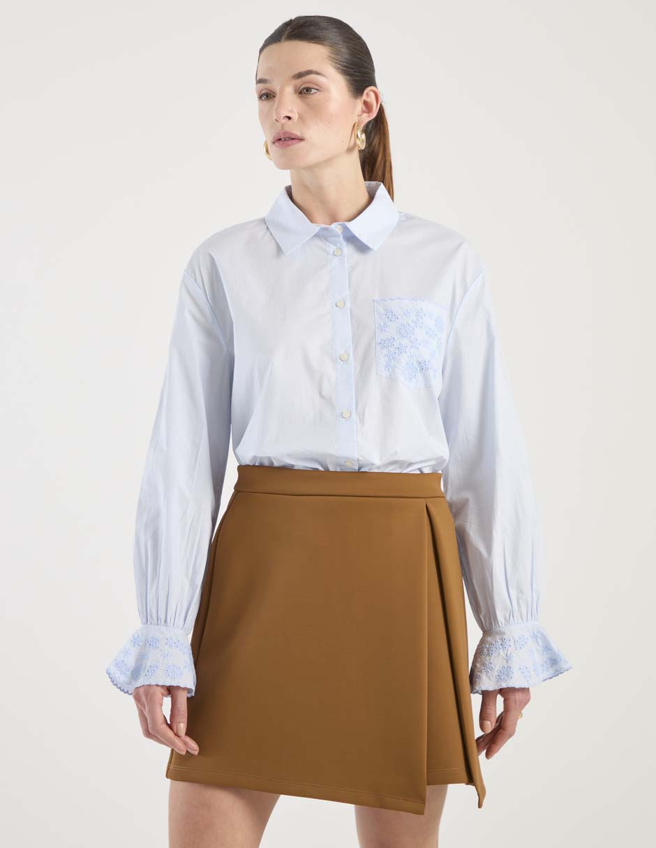 Blusa manga larga para mujer