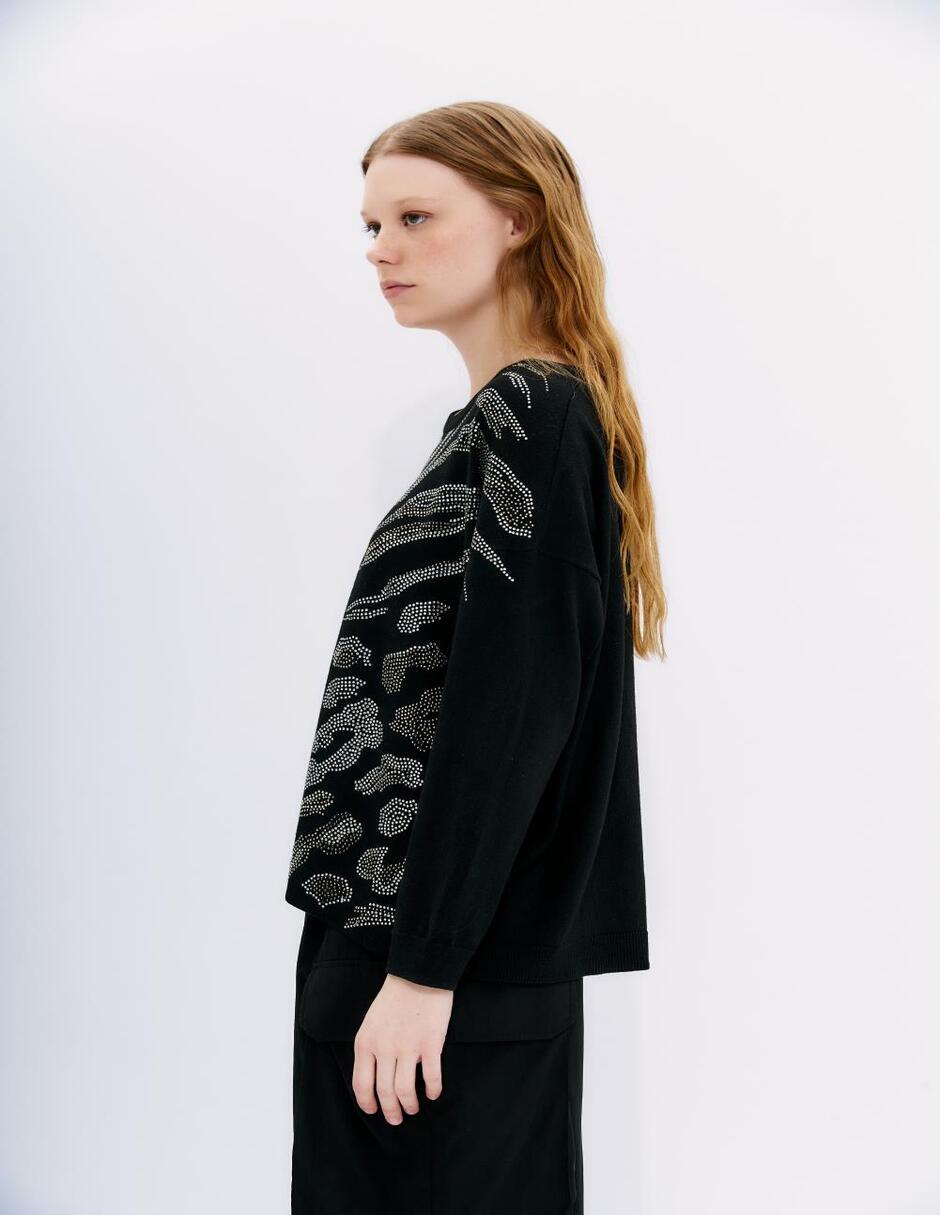 Suéter cuello redondo para mujer 4