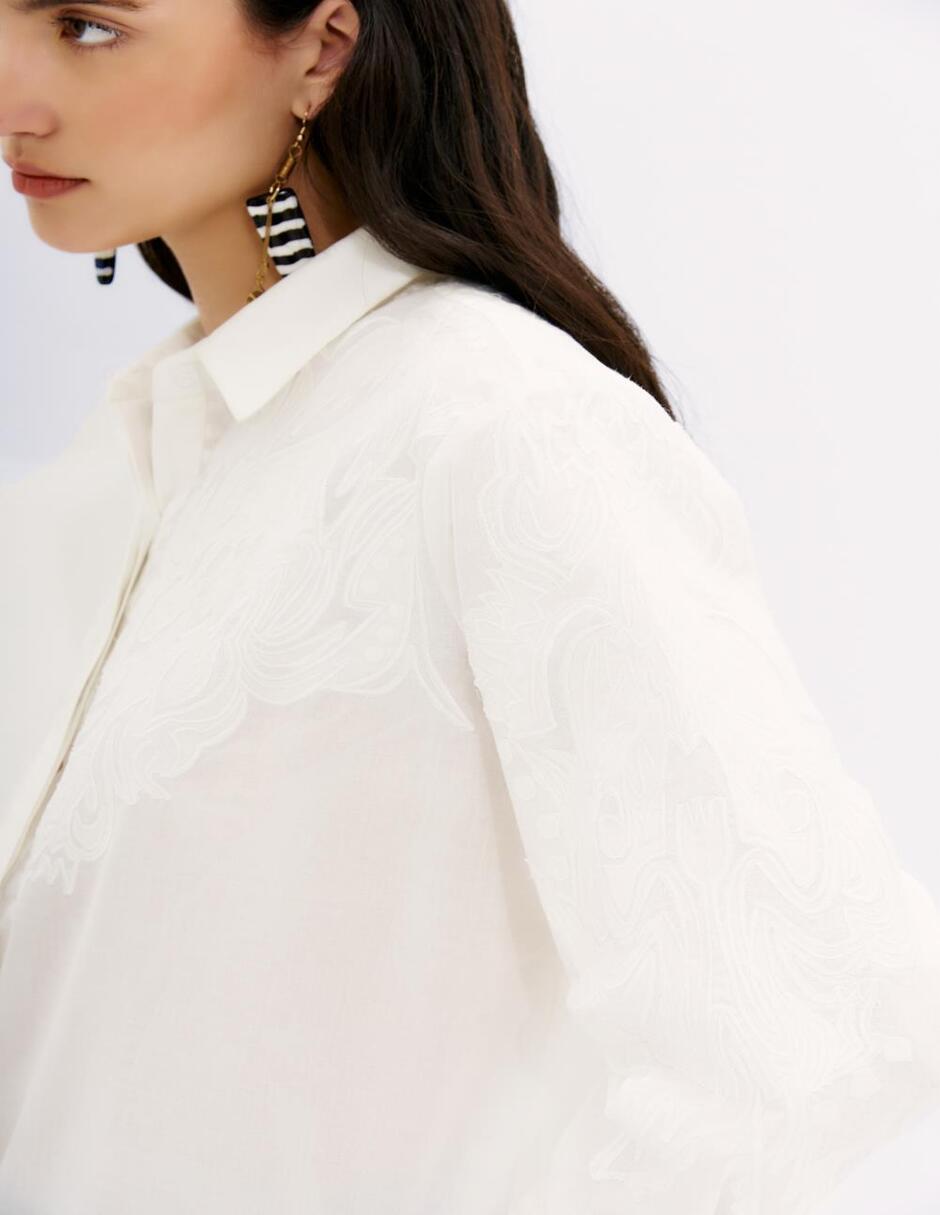 Blusa camisera manga larga para mujer 2