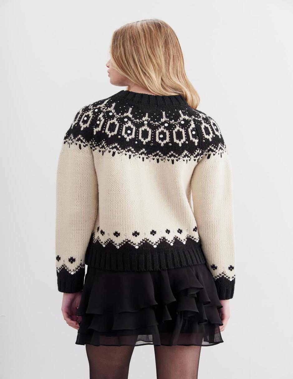 Suéter cuello redondo para mujer 3