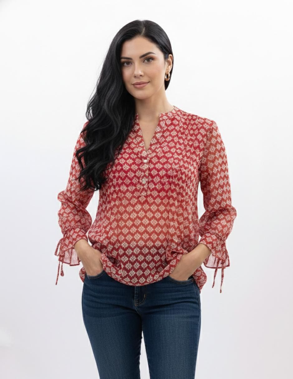 Blusa manga 3/4 para mujer Blusa manga 3/4 para mujer