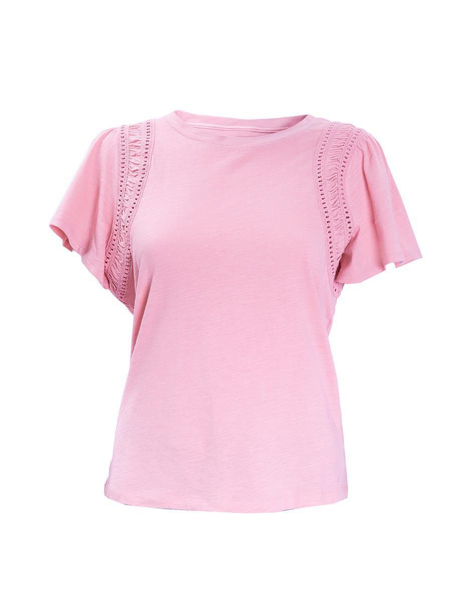 Playera manga corta Fall cuello redondo para mujer 3
