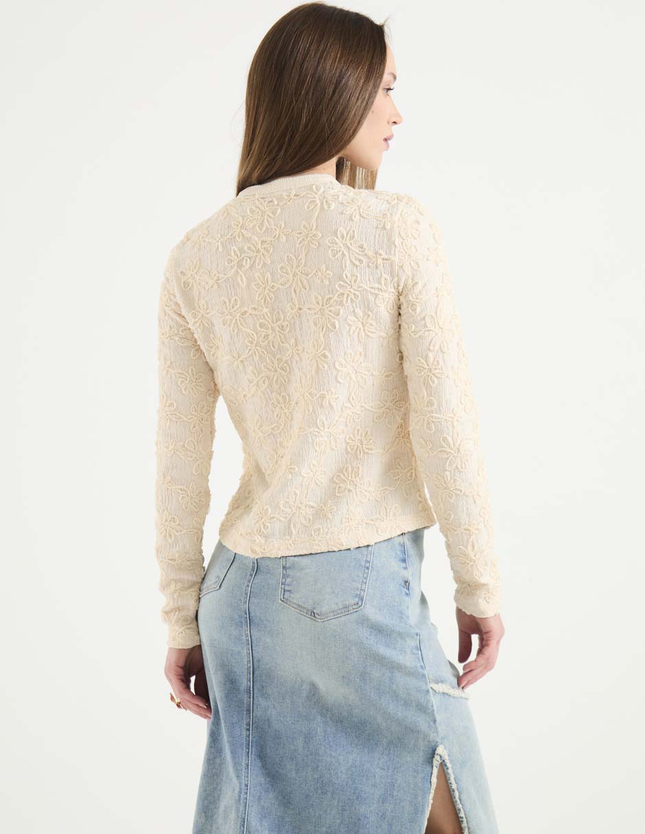 Blusa camisera manga larga para mujer 2