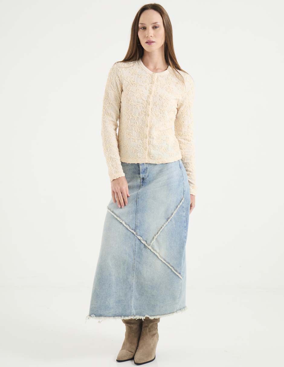 Blusa camisera manga larga para mujer 3