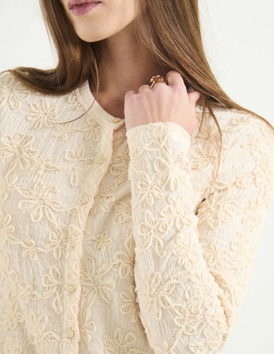 Blusa camisera manga larga para mujer 4