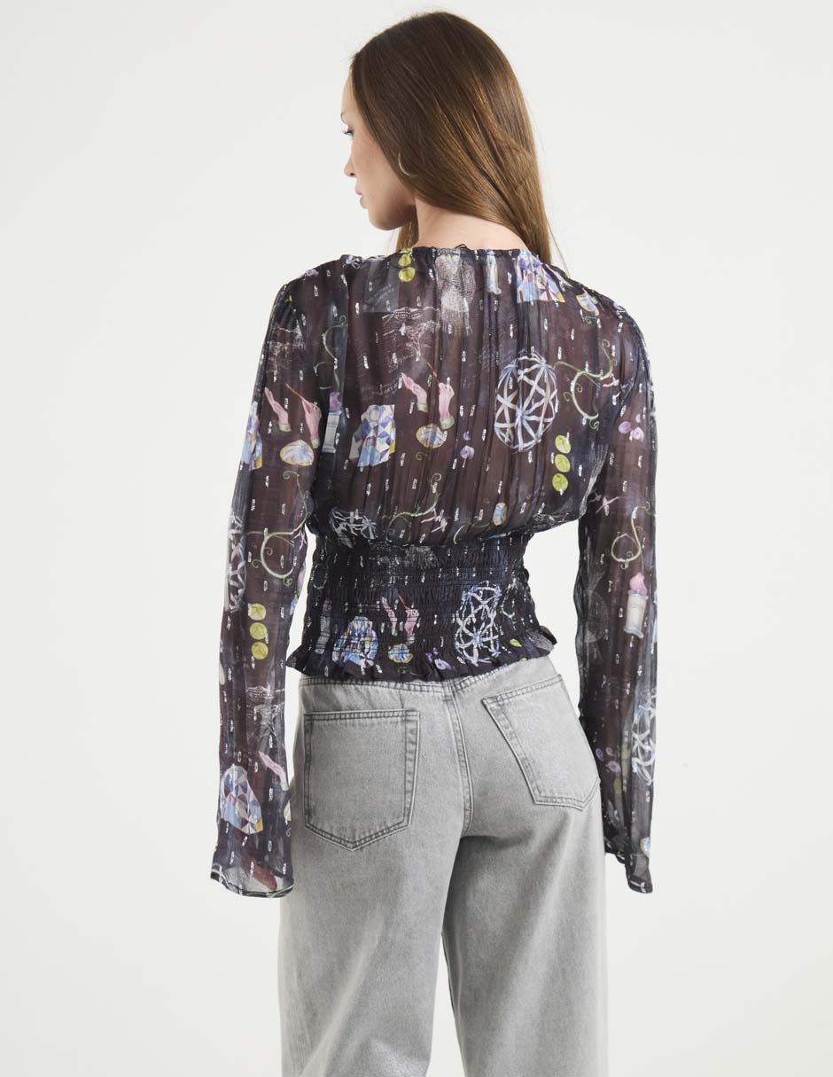 Blusa manga larga para mujer 2