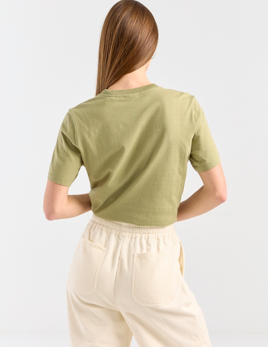 Playera manga corta cuello redondo para mujer 2