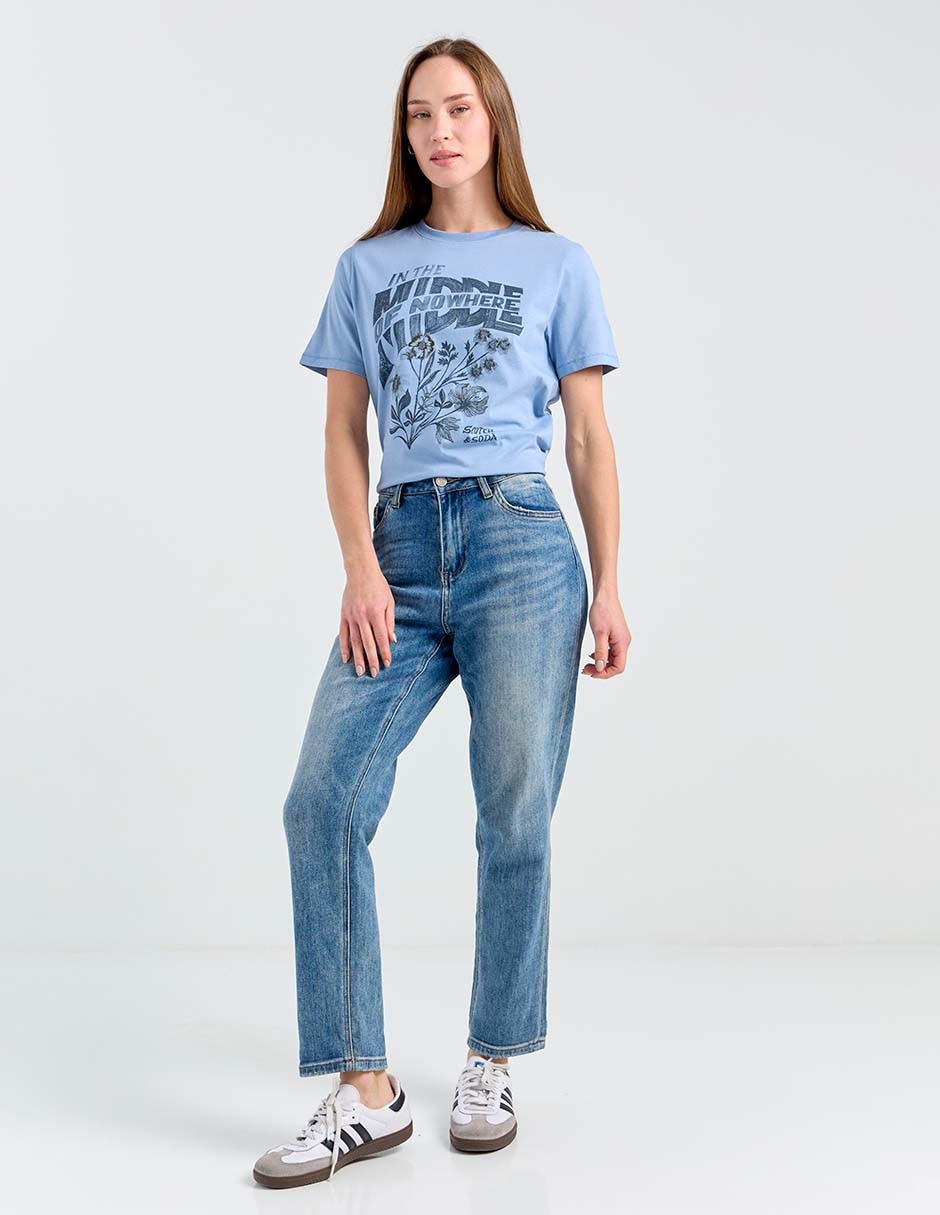 Playera manga corta Scotch & cuello redondo para mujer 3