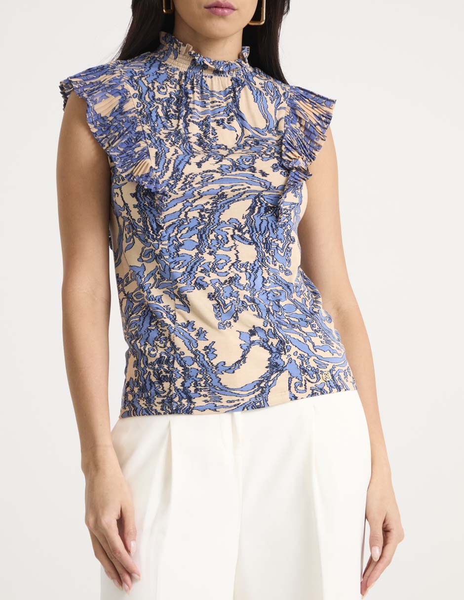 Blusa "manga" sin manga "para mujer" 5