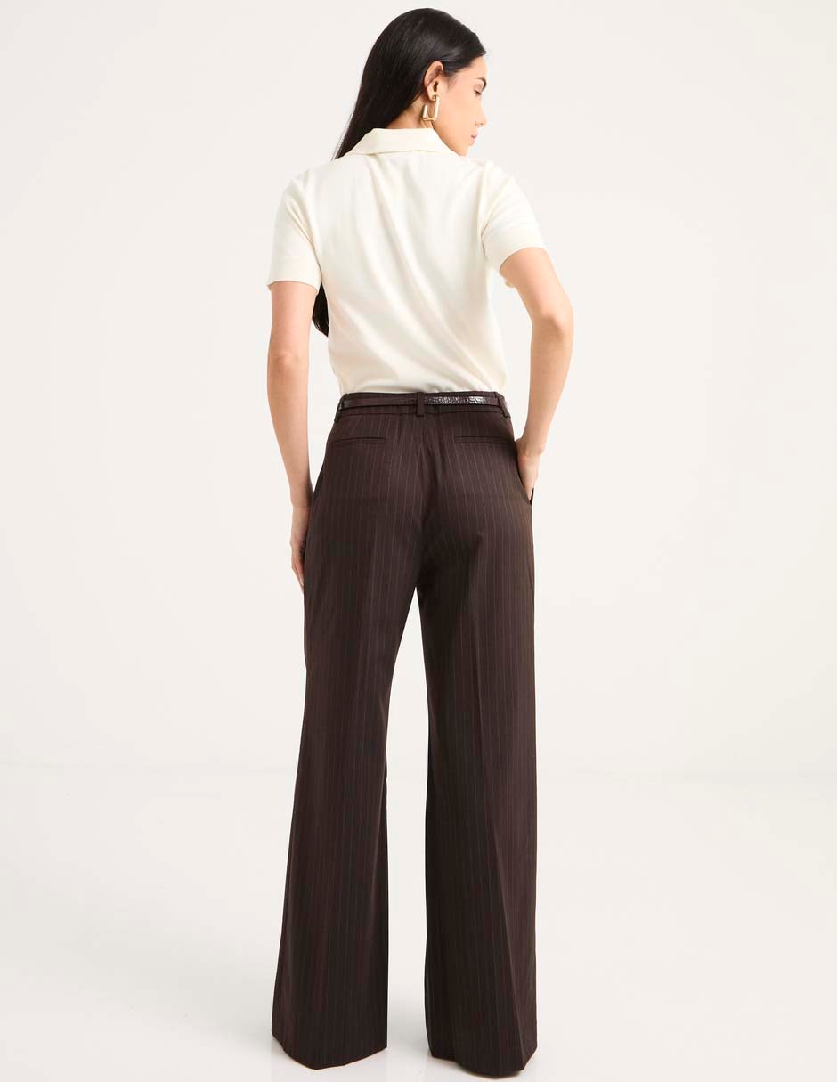 "pantalón" de vestir amplio "para mujer" 2