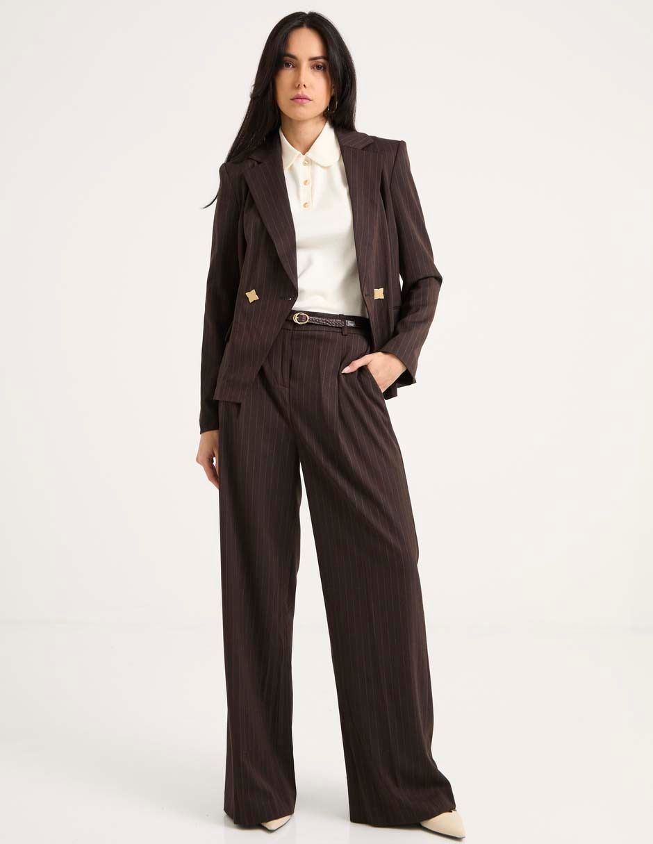 "pantalón" de vestir amplio "para mujer" 3
