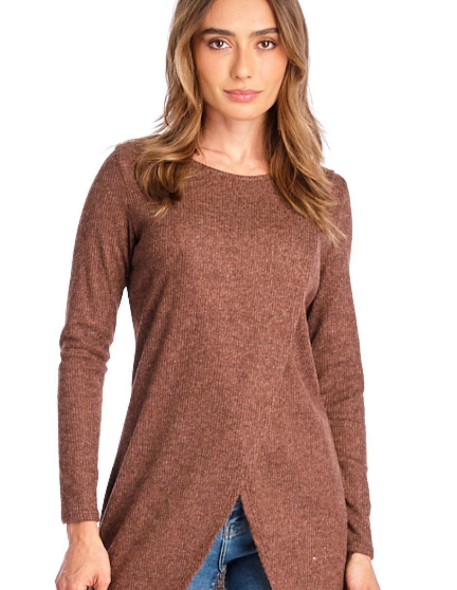 Suéter cuello redondo para mujer 2