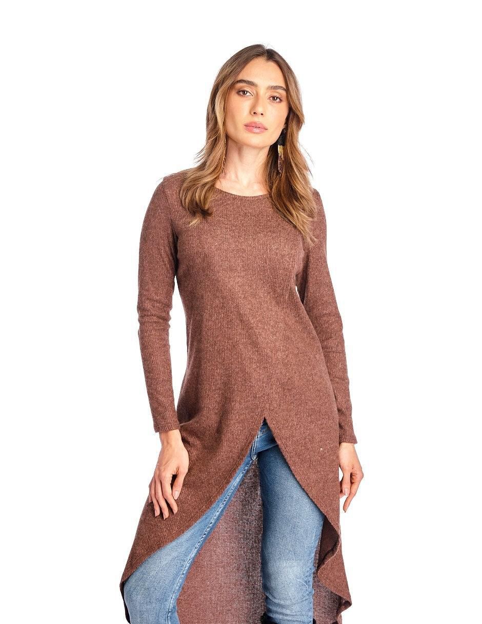 Suéter cuello redondo para mujer 4