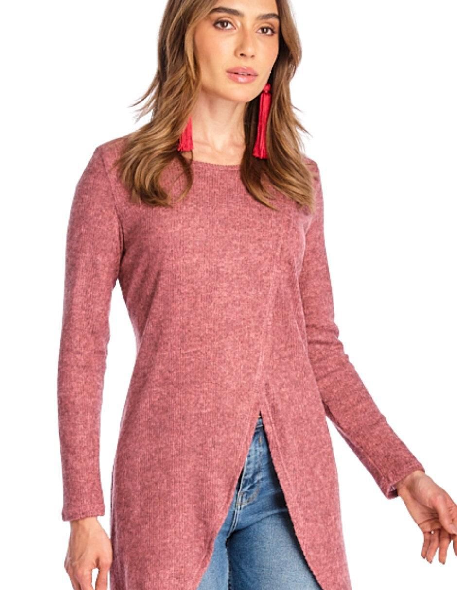Suéter cuello redondo para mujer 2