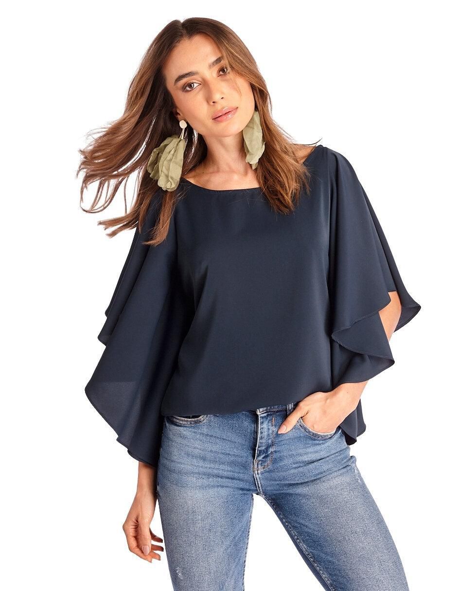 Blusa manga 3/4 para mujer