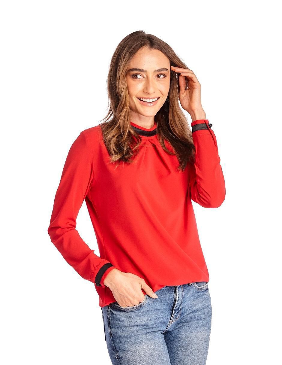 Blusa manga larga para mujer 4