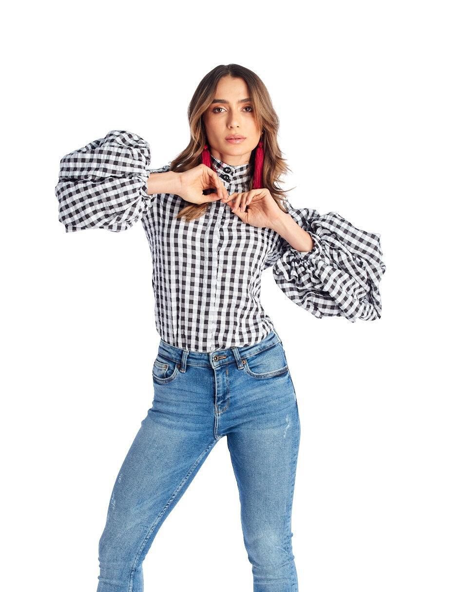 Blusa manga larga para mujer 4