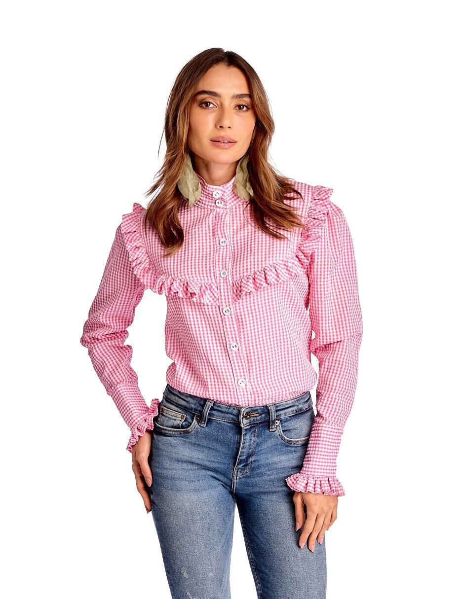 Blusa manga larga para mujer