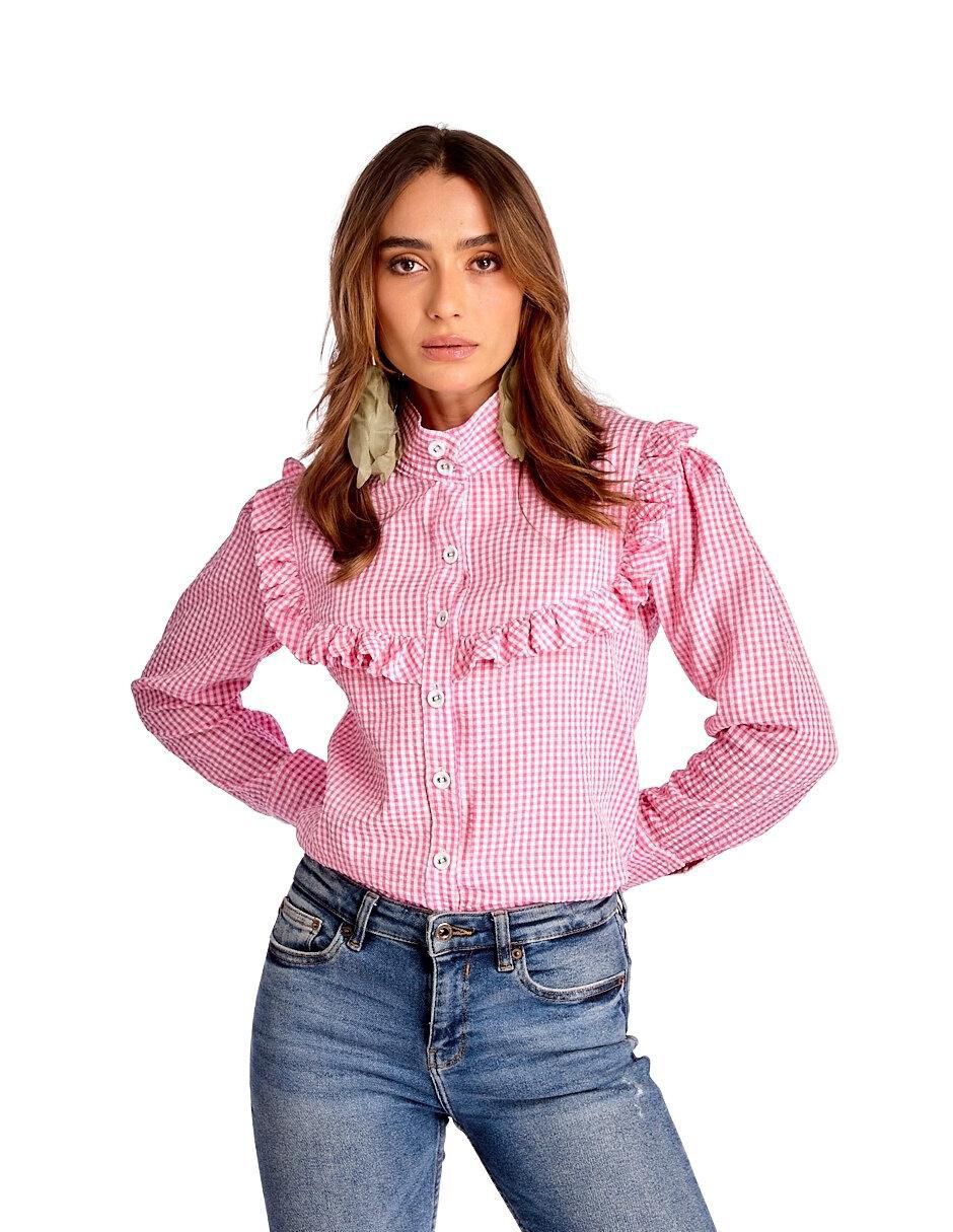 Blusa manga larga para mujer 4