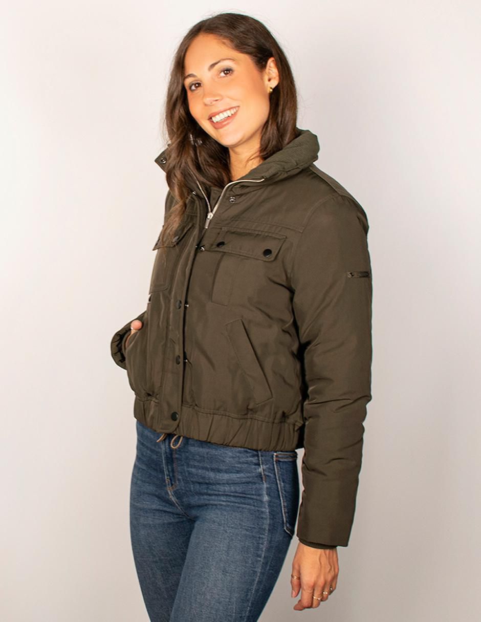 "chamarra" bomber greenlander no impermeable "de" poliéster "para mujer"