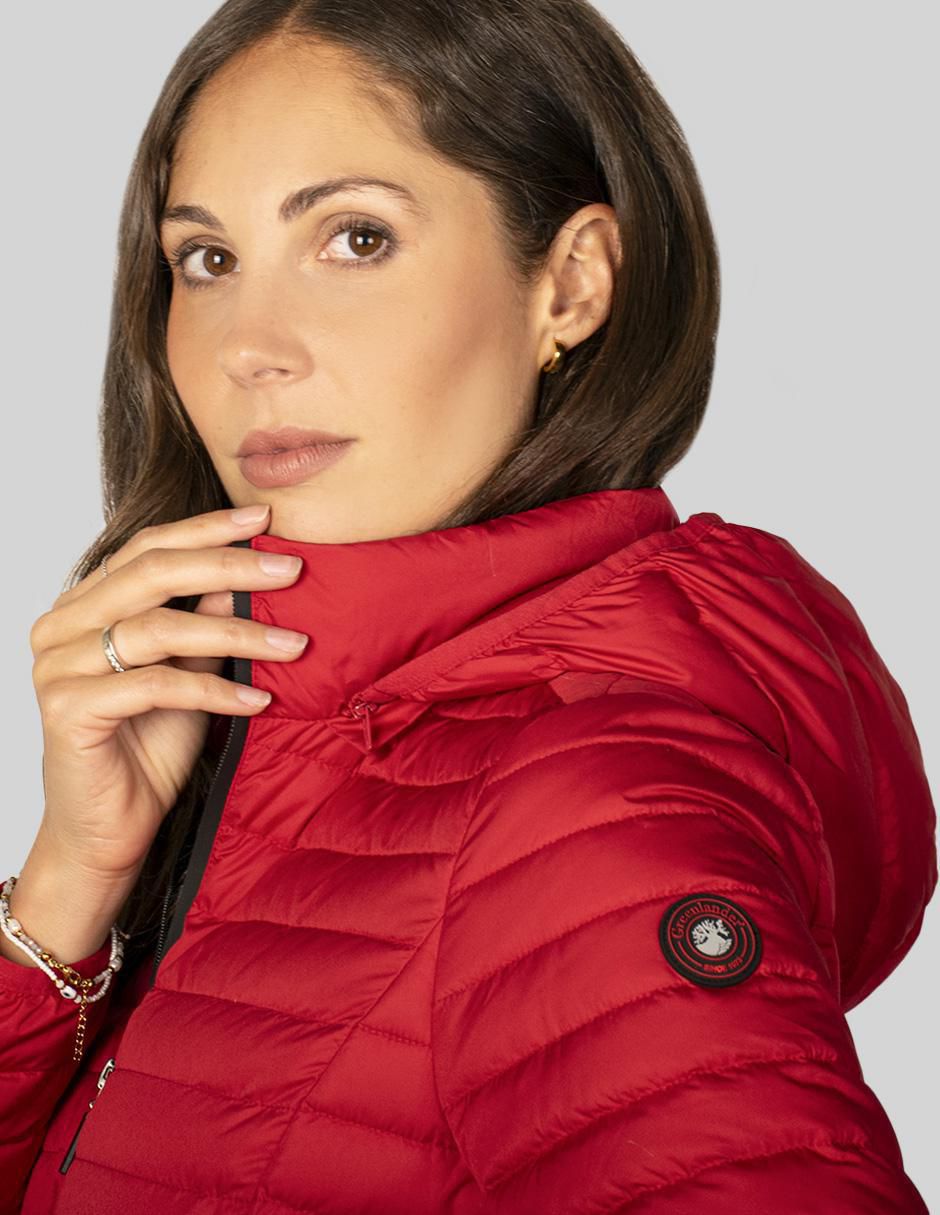 Chamarra acolchada greenlander para mujer