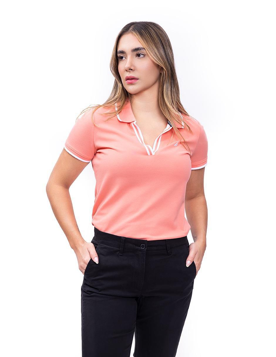 Playera tipo polo Nautica para mujer