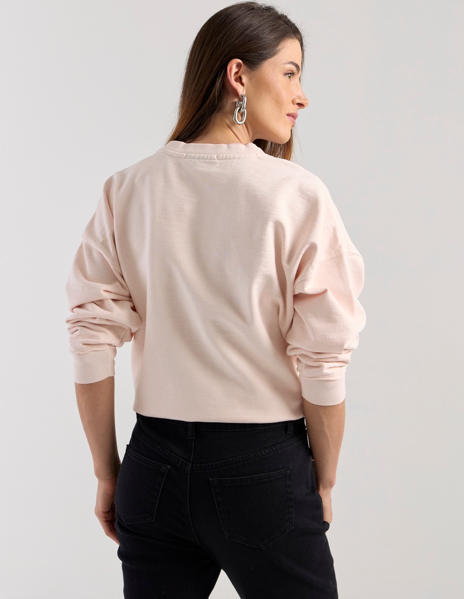 Suéter cuello redondo para mujer 2