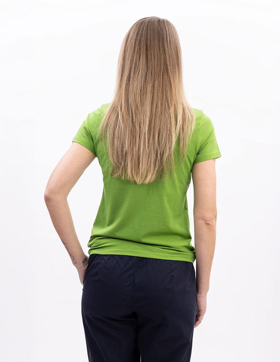 Playera manga corta cuello redondo para mujer 4