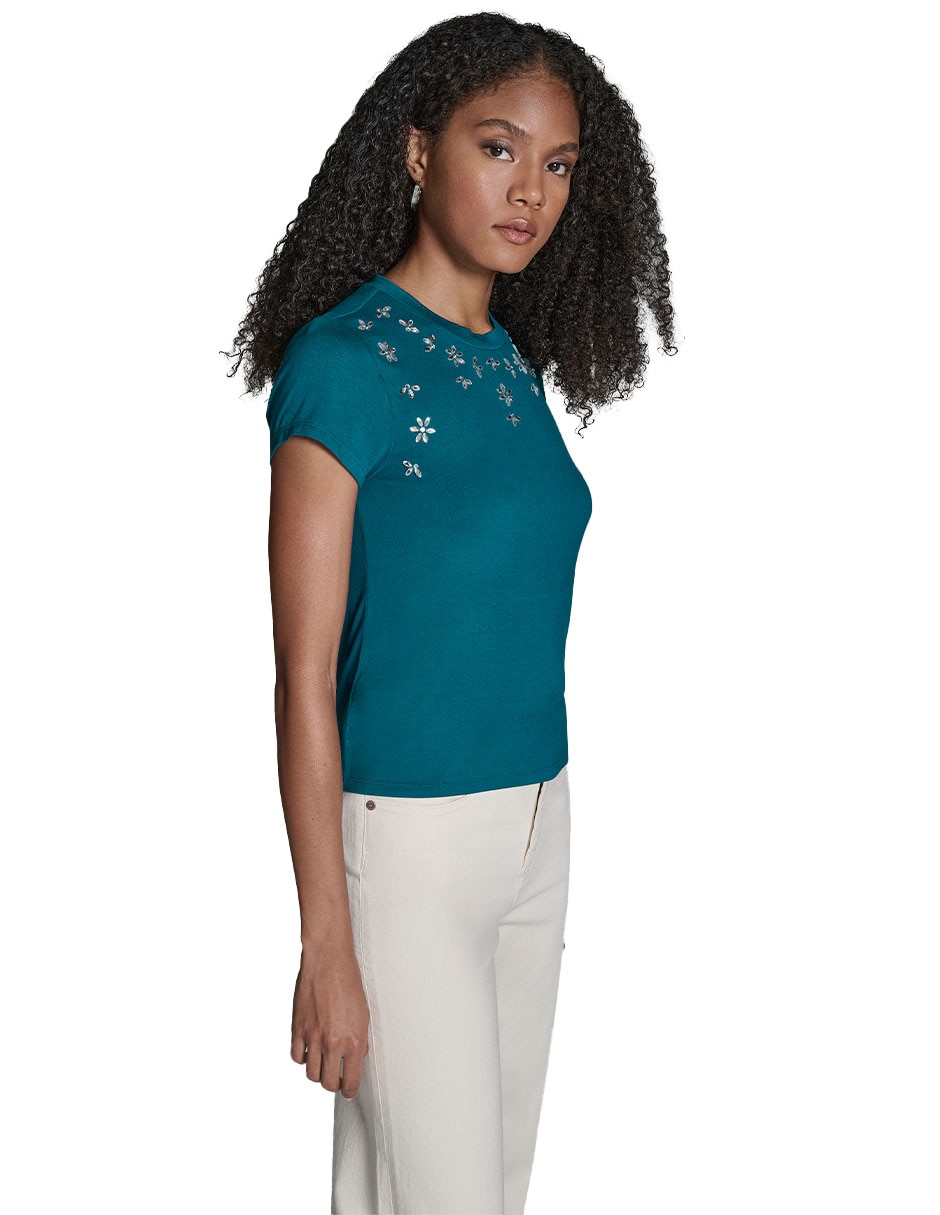 Blusa manga corta para mujer 3