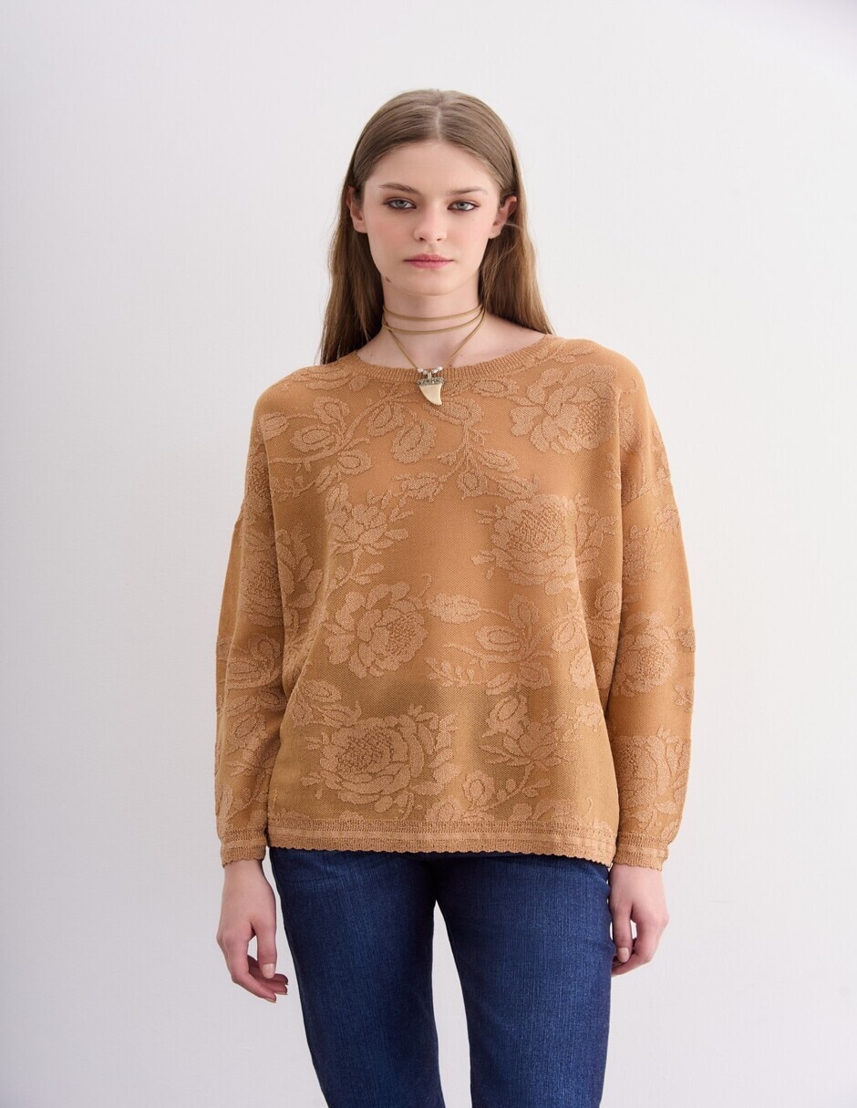 Suéter cuello redondo para mujer Suéter cuello redondo para mujer