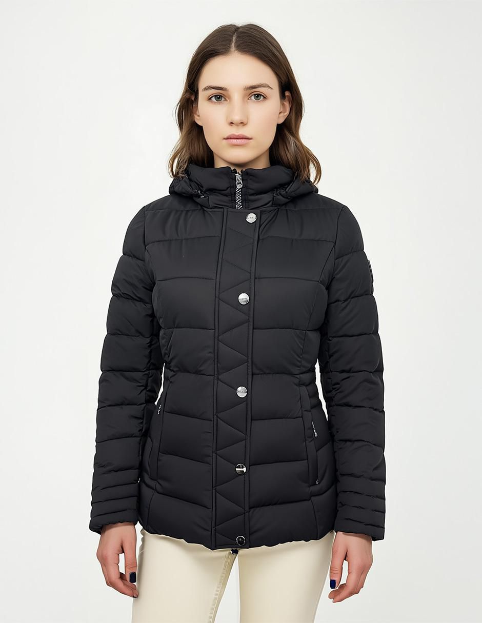 Chamarra acolchada impermeable para mujer 1