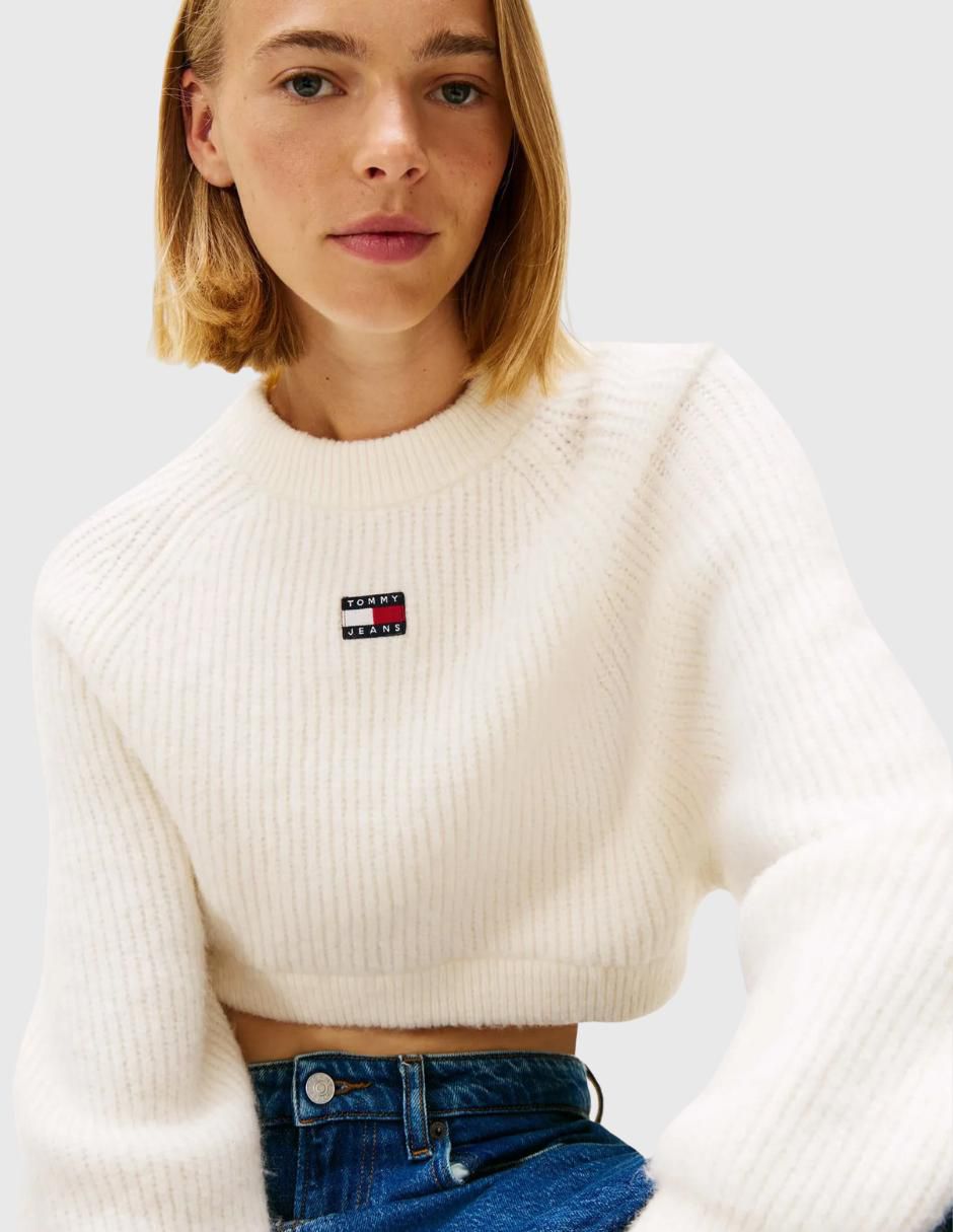 Suéter cuello redondo para mujer 2