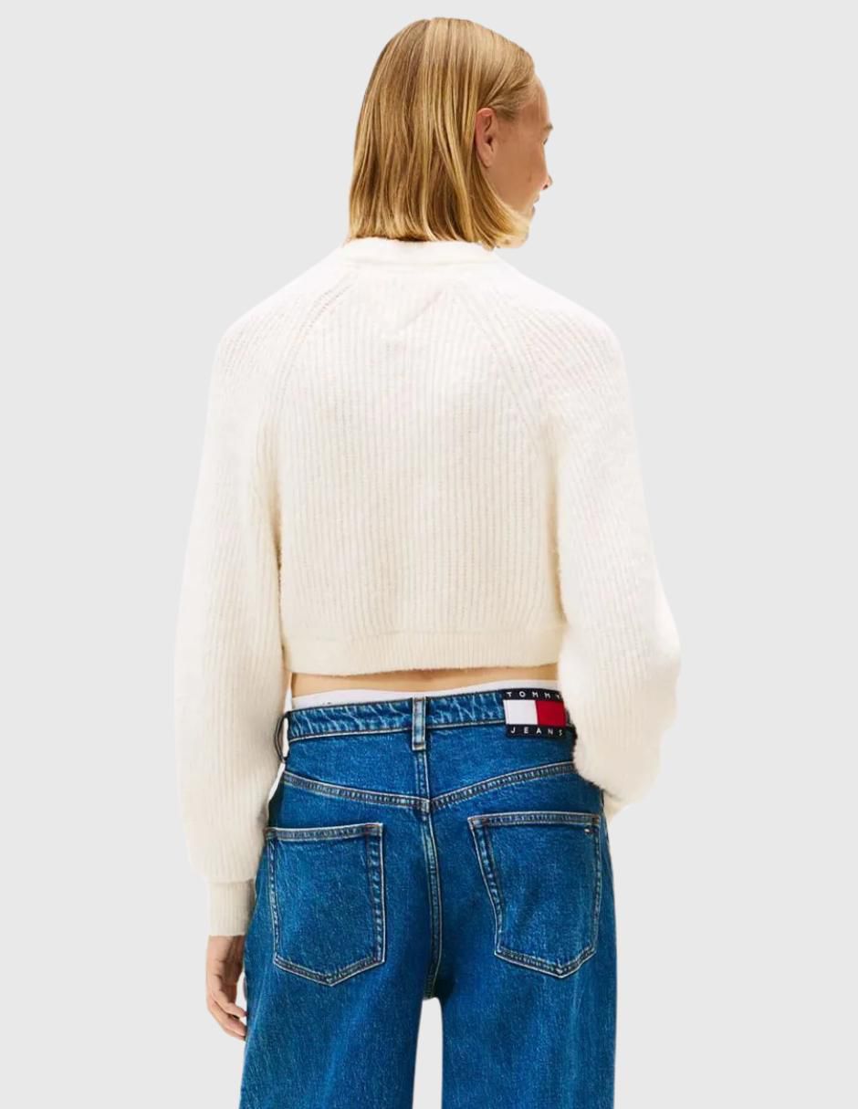 Suéter cuello redondo para mujer 4
