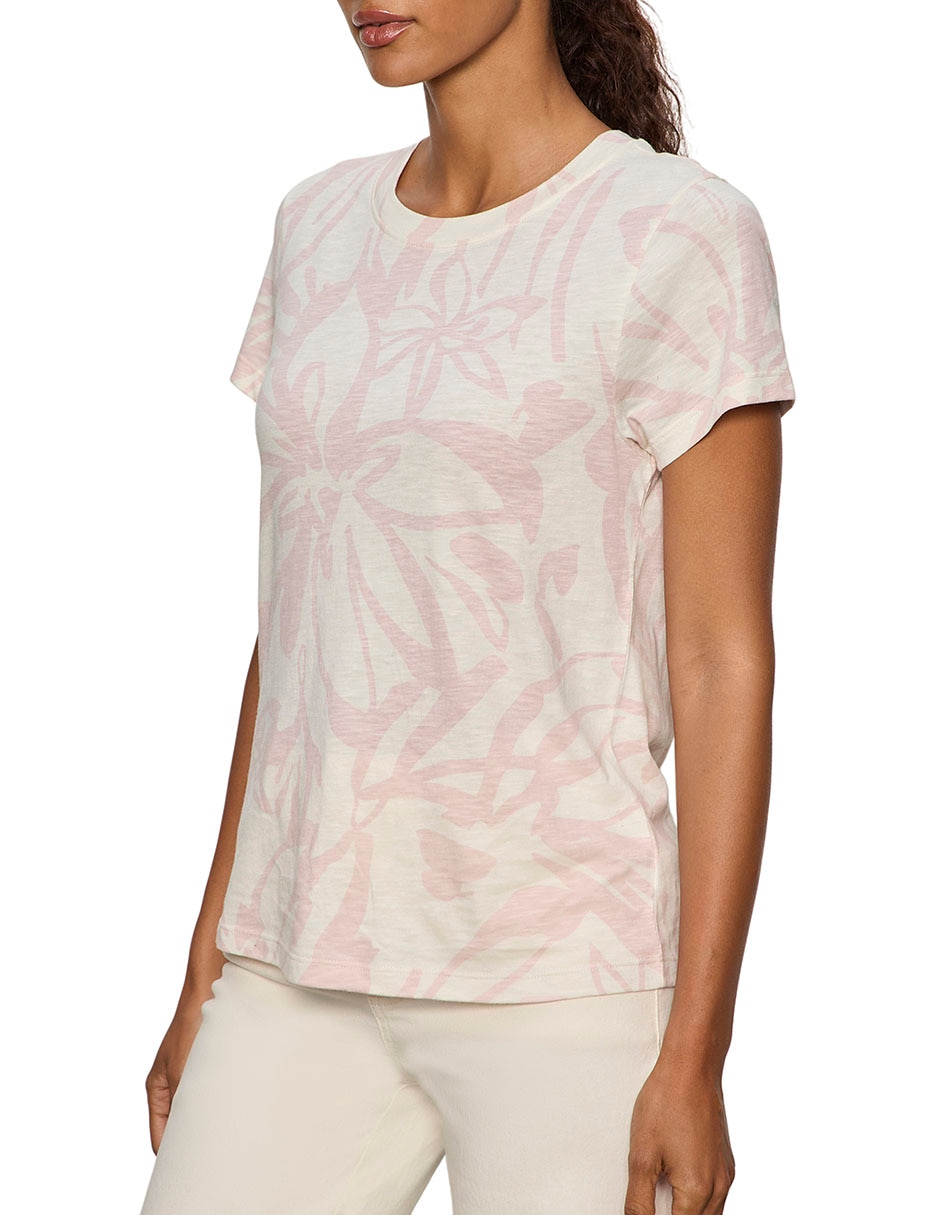 Playera manga corta cuello redondo para mujer 3