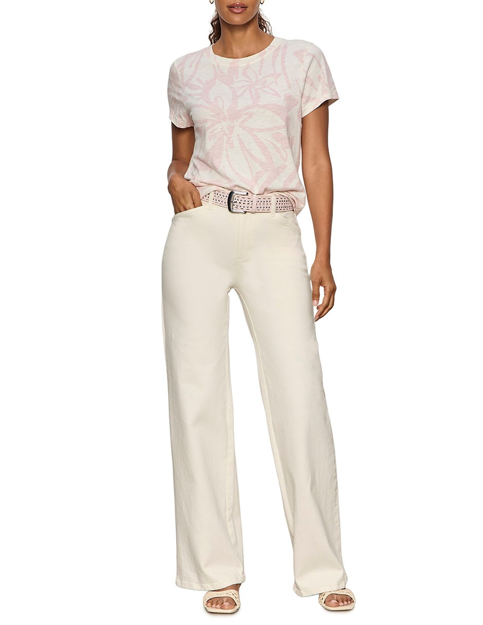 Playera manga corta cuello redondo para mujer 6