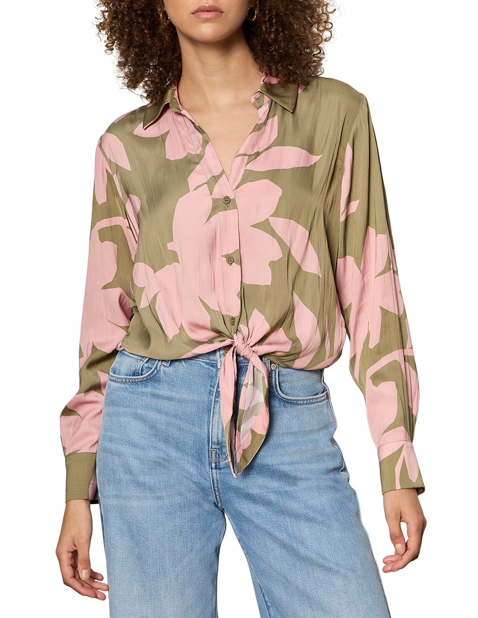 Blusa manga larga para mujer