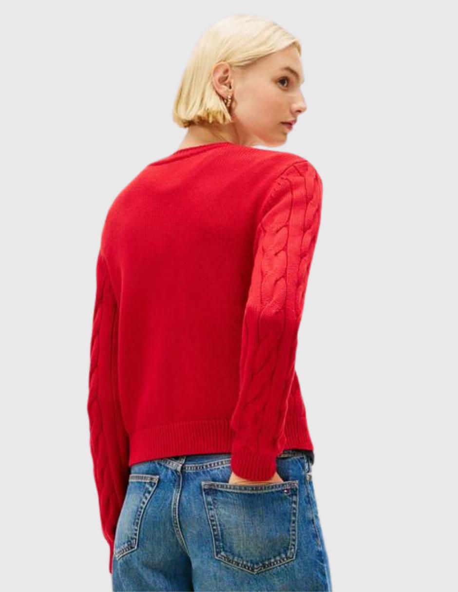 Suéter cuello redondo para mujer 3
