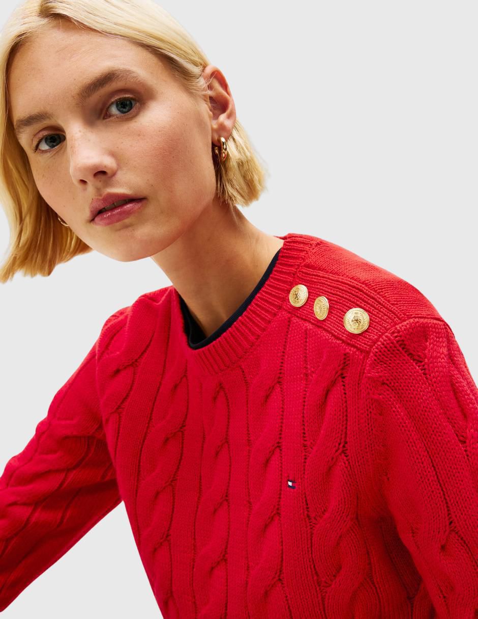 Suéter cuello redondo para mujer 5