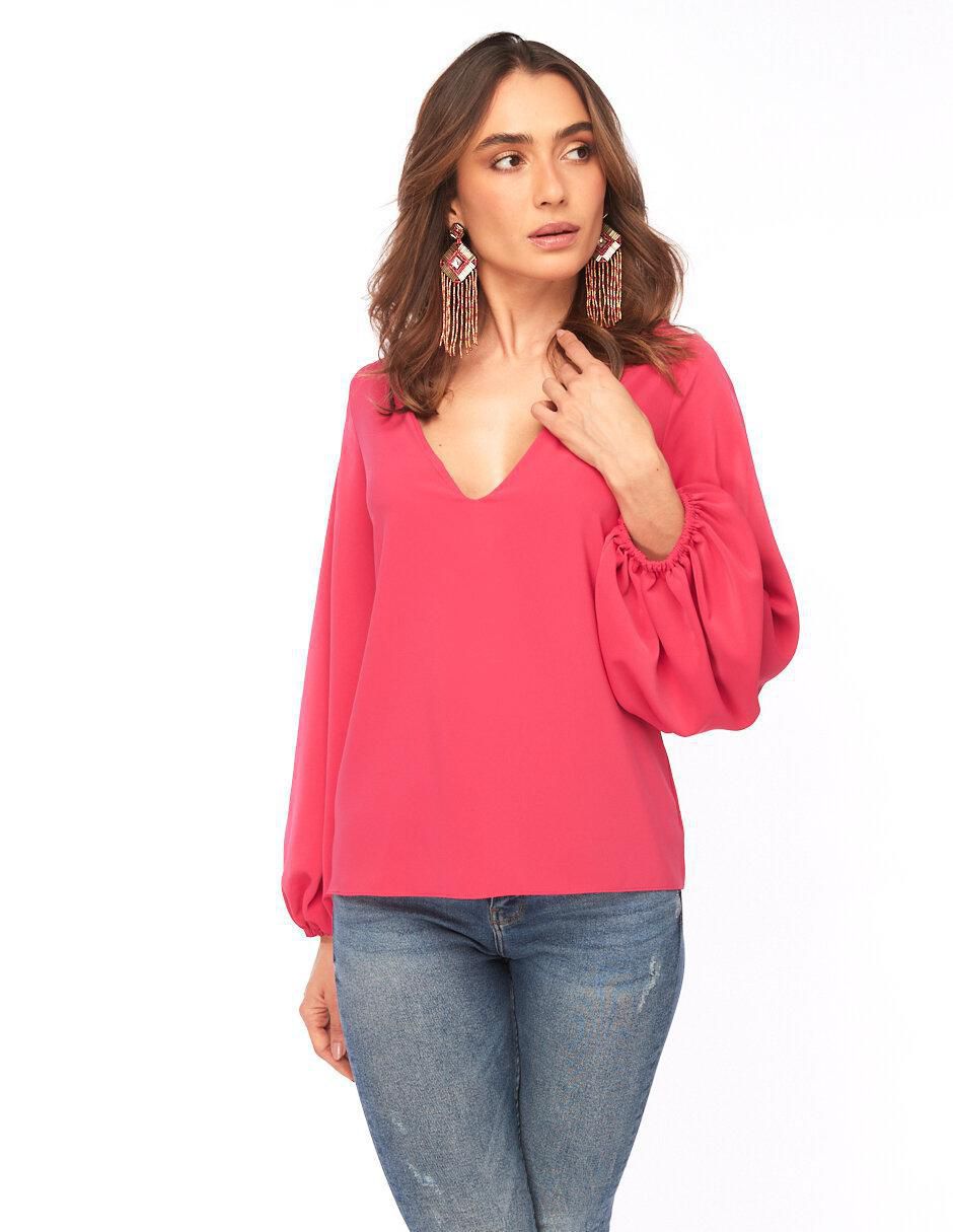 Blusa manga larga para mujer 4
